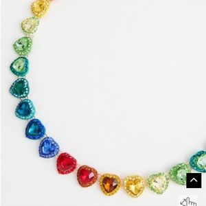 ISO (Always Proud Rainbow Heart Rhinestone Statement Necklace) !!!DO NOT BUY!!!
